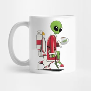 Alien on the Toilet Mug